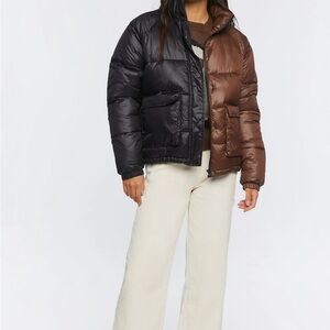 Colorblock Puffer Jacket